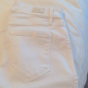 PAIGE white denim jeans.  Size 25